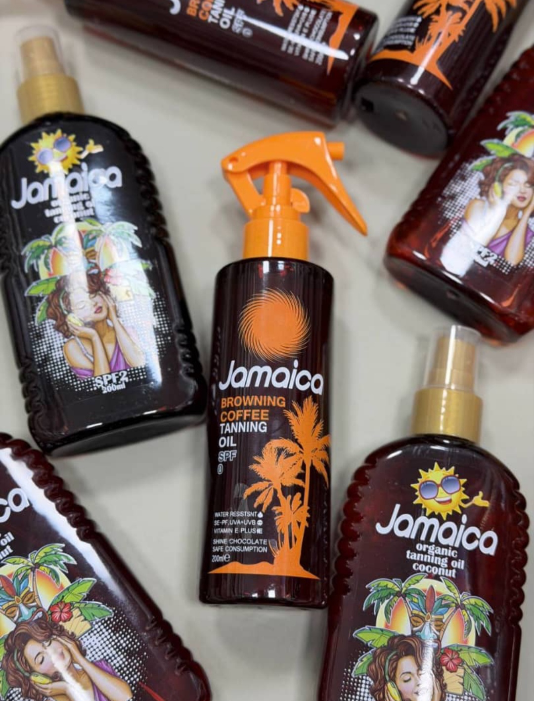 روغن برنزه کننده جامائیکا حاوی عصاره نارگیل و قهوه اصل Jamaica Organic Tanning Oil Coconut