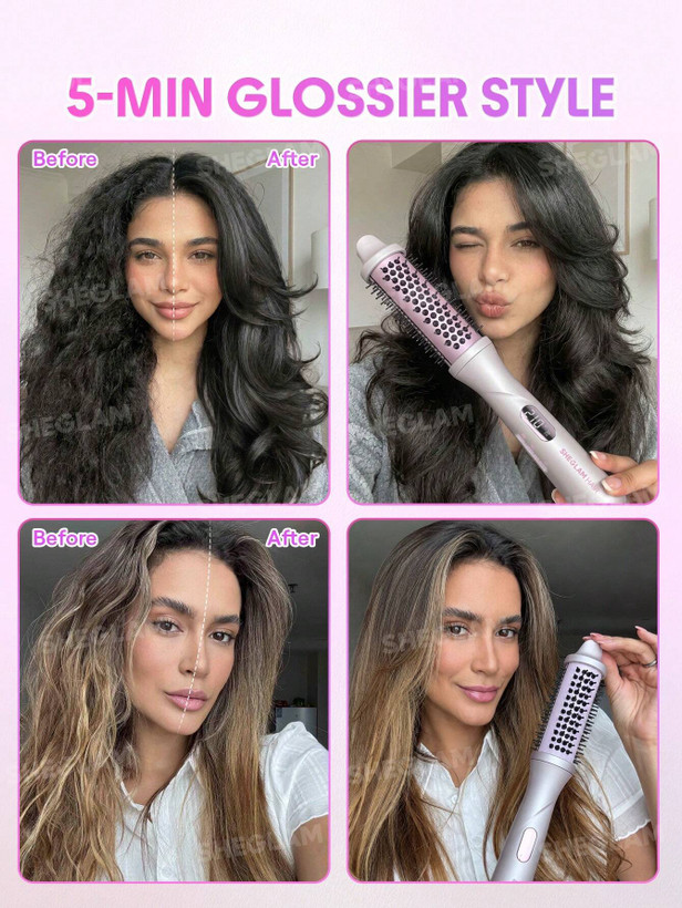 برس سشوار بخار شیگلم مدل Hydra Shot Steam Blowout Brush Pro