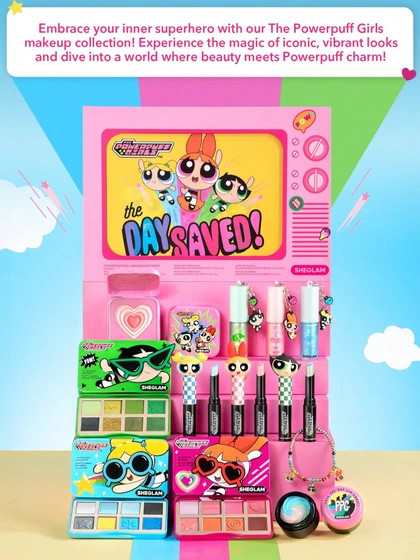 ست کامل کالکشن دختران پاورپاف × شیگلم مدل The Powerpuff Girls × SHEGLAM Collection Set