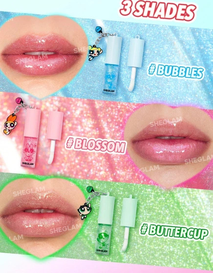 ست کامل کالکشن دختران پاورپاف × شیگلم مدل The Powerpuff Girls × SHEGLAM Collection Set