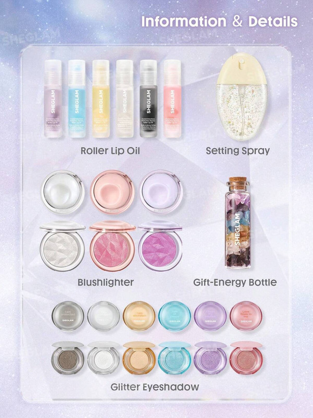 پک کامل کالکشن آرایشی کریستال شیگلم Crystal Intentions