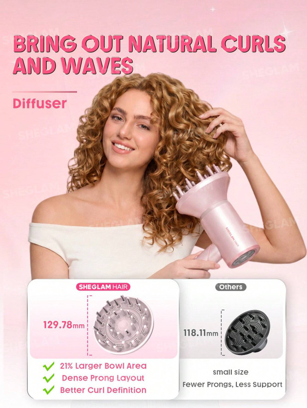 سشوار سهکاره تاشوی شیگلم Blowout Bliss Triple Threat Hair Dryer :