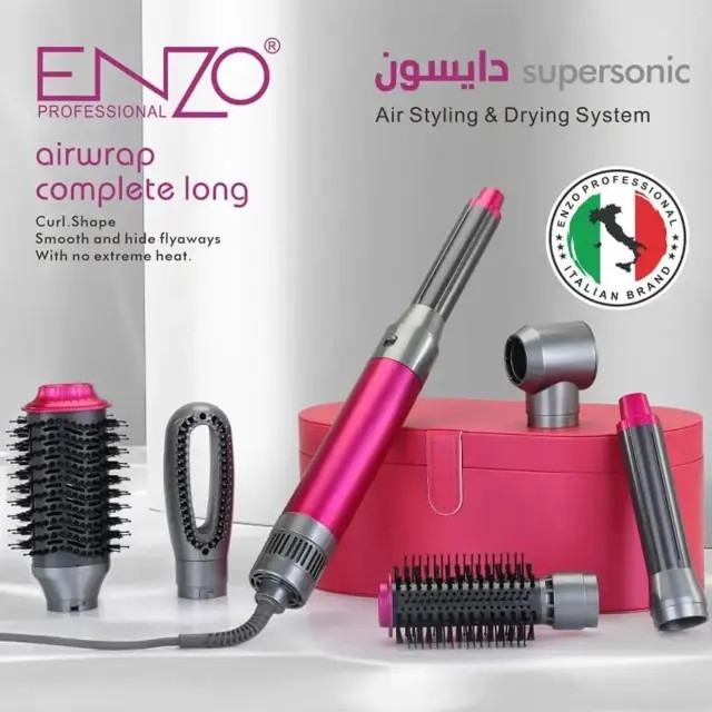 سشوار برس دار حالت دهنده مو انزو Enzo مدل EN-4133 با 6 سری